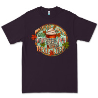 Plum pumpkin spice and livin my best life Premium Tee - CowGirlArtShop