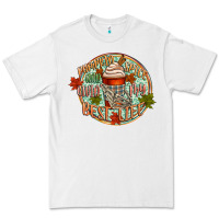 White pumpkin spice and livin my best life Premium Tee - CowGirlArtShop