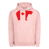 Pigment Salmon canada t shirt love canada bear proud canadian canada day t shirt Urban Hoodie - baoMotion