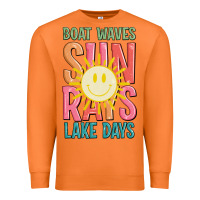 Carrot boat waves sun rays lake days Premium Sweatshirt - JahusDesignShop