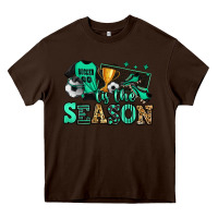 Chocolate Brown tis the season soccer Heavy Core Tee - Jasminsmagicworld