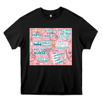 Black funny nurse Heavy Core Tee - TumblerDesignByShophia