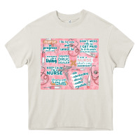 Cream funny nurse Heavy Core Tee - TumblerDesignByShophia