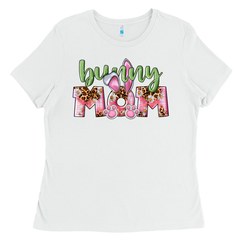 Happy Easter Bunny Mom Ladies Tee by CowGirlArtShop | Teevron