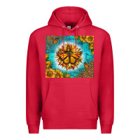 Cardinal Monarch Butterfly Sunflower Premium Hoodie - LillyAllenDesigns