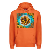 Carrot Monarch Butterfly Sunflower Premium Hoodie - LillyAllenDesigns
