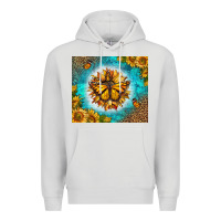 Dove Grey Monarch Butterfly Sunflower Premium Hoodie - LillyAllenDesigns