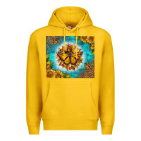 Lemon Monarch Butterfly Sunflower Premium Hoodie - LillyAllenDesigns