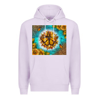 Lilac Monarch Butterfly Sunflower Premium Hoodie - LillyAllenDesigns