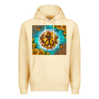Pina Colada Monarch Butterfly Sunflower Premium Hoodie - LillyAllenDesigns