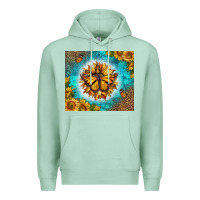 Seafoam Monarch Butterfly Sunflower Premium Hoodie - LillyAllenDesigns