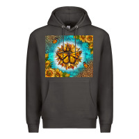 Smoke Monarch Butterfly Sunflower Premium Hoodie - LillyAllenDesigns