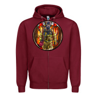 Burgundy firefighter coasters Zipper Hoodie - AdoDesignShop