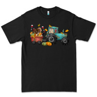 Black thanksgiving tractor Premium Tee - CowGirlArtShop