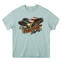Arona Freedom America Eagle 4th of july Heavy Core Tee - HowdyJamesFarm