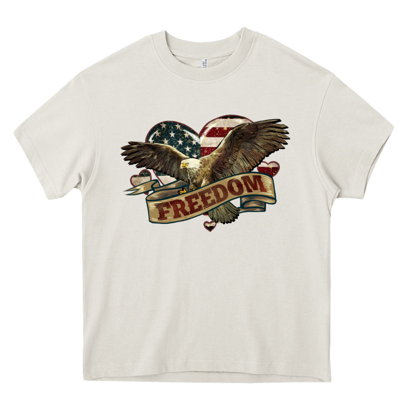 Freedom America Eagle 4th Of July Heavy Core Tee by HowdyJamesFarm | Teevron