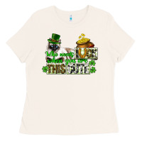 Bone St. Patrick's cat who needs luck when you are this Ladies Tee - CowGirlArtShop