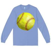 Colony Blue softball Long Sleeve Tee - FaDigitalArtStudio