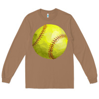 Toasted Coconut softball Long Sleeve Tee - FaDigitalArtStudio