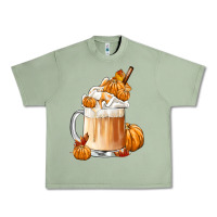 Oil Green Fall Coffee Urban Heavy Tee - FaDigitalArtStudio