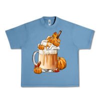 Pebble Blue Fall Coffee Urban Heavy Tee - FaDigitalArtStudio