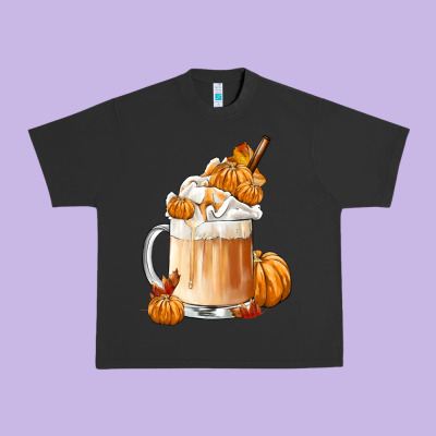 Fall Coffee Urban Heavy Tee Designed By Fadigitalartstudio