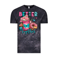 Cloud Black better together donut and coffee valentines day Vintage Tee - OliviaCreatesArt