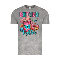 Cloud Rock better together donut and coffee valentines day Vintage Tee - OliviaCreatesArt
