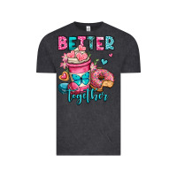 Vintage Black better together donut and coffee valentines day Vintage Tee - OliviaCreatesArt