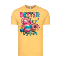 Vintage Mustard better together donut and coffee valentines day Vintage Tee - OliviaCreatesArt