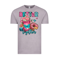 Vintage Zinc better together donut and coffee valentines day Vintage Tee - OliviaCreatesArt