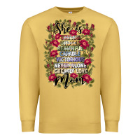 Antique Gold she is mom Premium Sweatshirt - JahusDesignShop