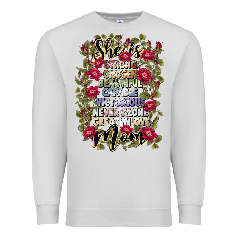 She Is Mom Premium Sweatshirt by JahusDesignShop | Teevron