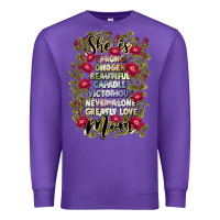 Purple she is mom Premium Sweatshirt - JahusDesignShop