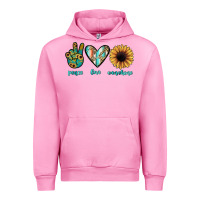 Fuchsia Pink peace love sunshine Urban Hoodie - JahusDesignShop