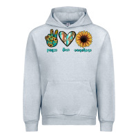 Heather Grey peace love sunshine Urban Hoodie - JahusDesignShop