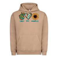 Pigment Burro peace love sunshine Urban Hoodie - JahusDesignShop