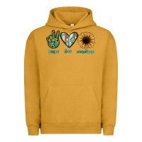 Pigment Peanut Butter peace love sunshine Urban Hoodie - JahusDesignShop