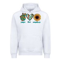 White peace love sunshine Urban Hoodie - JahusDesignShop