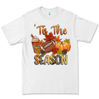 White tis the season football Premium Tee - CowGirlArtShop