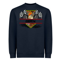 Navy custom name race flag and race equipment Heavyweight Sweatshirt - AdoDesignShop