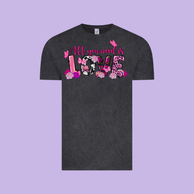 All You Need Is Love Valentine's Day Vintage Tee Designed By Fadigitalartstudio