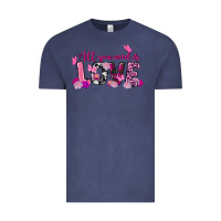 Vintage Denim All you need is love Valentine's Day Vintage Tee - FaDigitalArtStudio