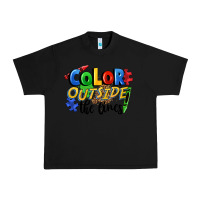 Black Color outside the lines Urban Heavy Tee - FaDigitalArtStudio