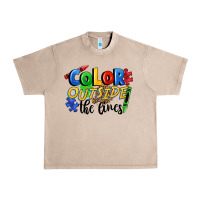 French Oak Color outside the lines Urban Heavy Tee - FaDigitalArtStudio