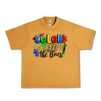 Peanut Butter Color outside the lines Urban Heavy Tee - FaDigitalArtStudio