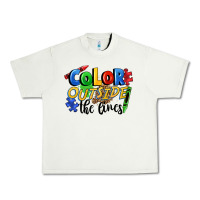 Pistachio Color outside the lines Urban Heavy Tee - FaDigitalArtStudio