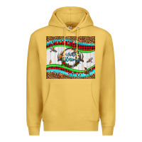 Antique Gold winter blessings leopard Premium Hoodie - LillyAllenDesigns