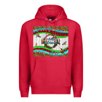 Cardinal winter blessings leopard Premium Hoodie - LillyAllenDesigns