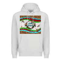 Dove Grey winter blessings leopard Premium Hoodie - LillyAllenDesigns